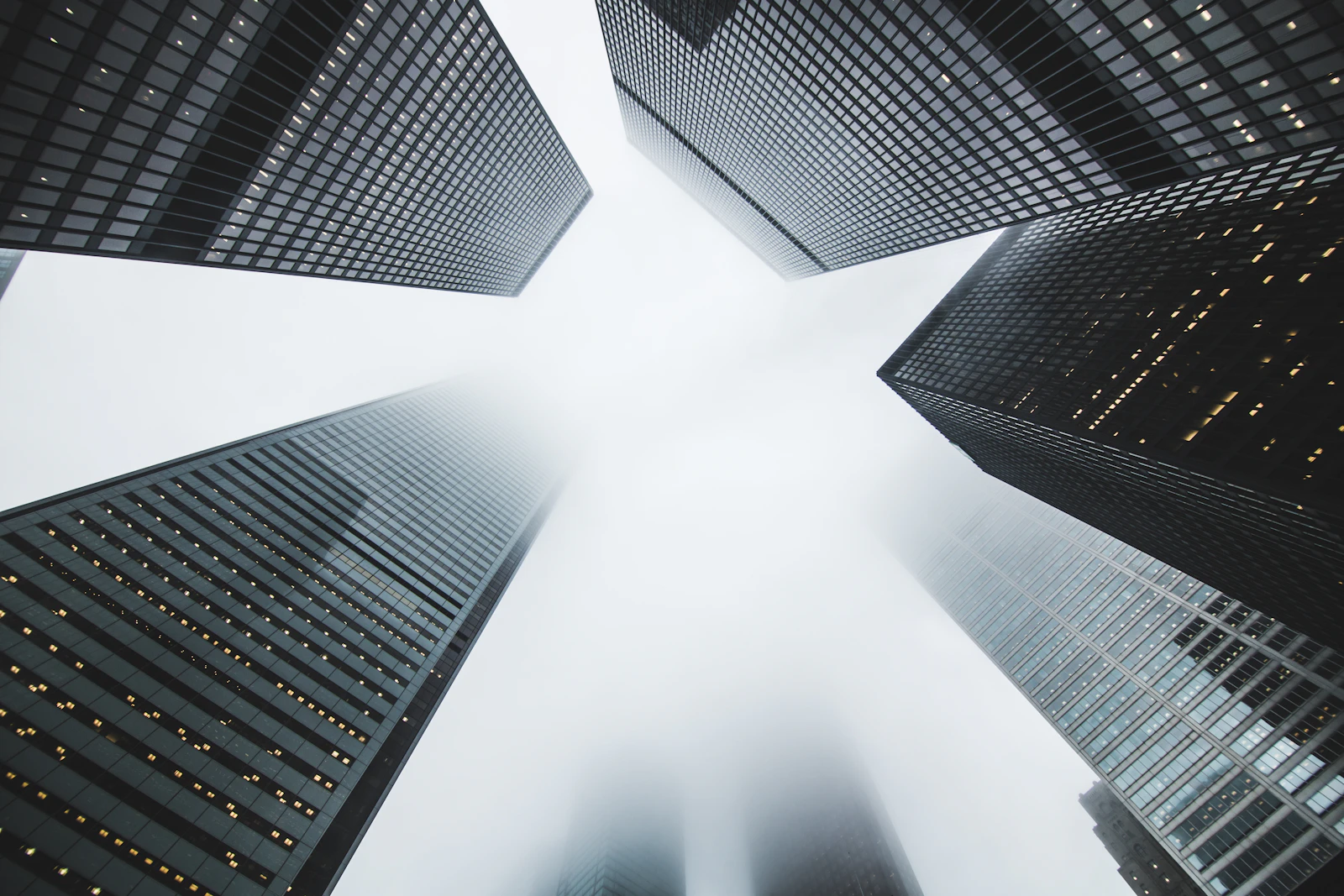 Skyscrapers rising against the sky